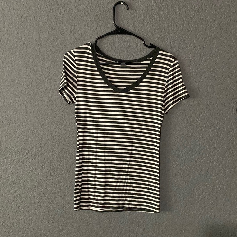White/Black Striped Shirt